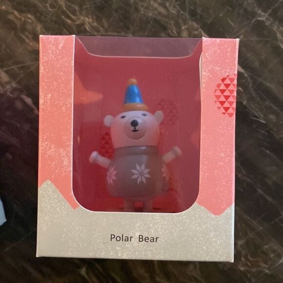 2 NWT Wooden Christmas Wobblies - Picture 5 of 8